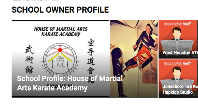 Get Your Martial Arts School Featured in Our School Profile Section