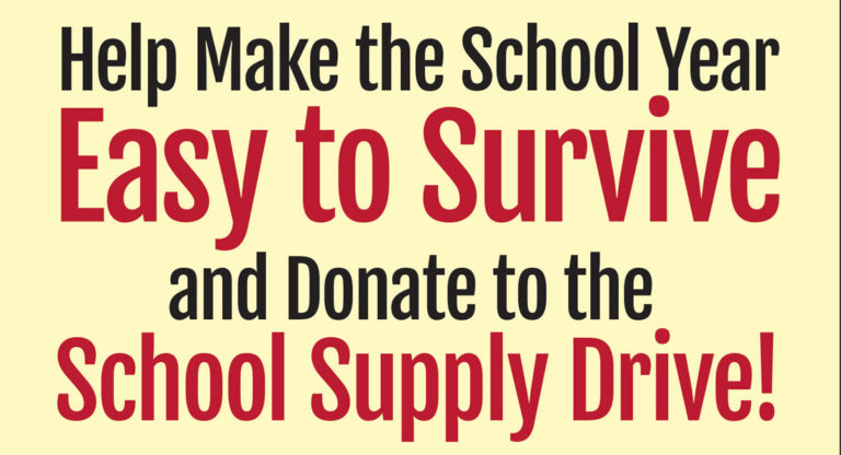 Make this School Year Easier to Survive with the School Supply Drive!