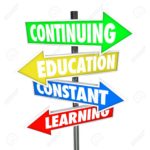 20451870-The-words-Continuing-Education-Constant-Learning-on-four-colorful-road-or-street-signs-to-illustrate-Stock-Photo