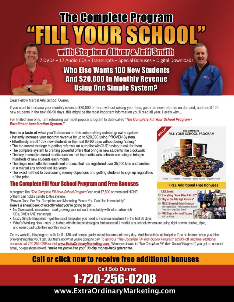 The Complete Program “Fill Your School”