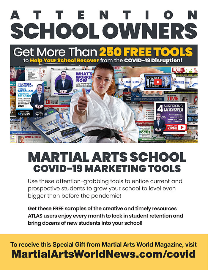 Free martial arts covid marketing tools