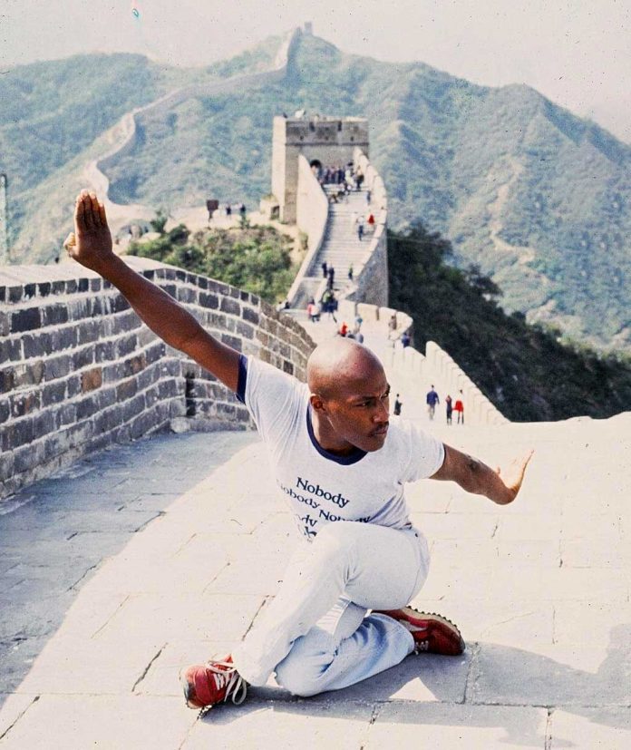 Wille 'The Bam' Johnson at the Great Wall of China