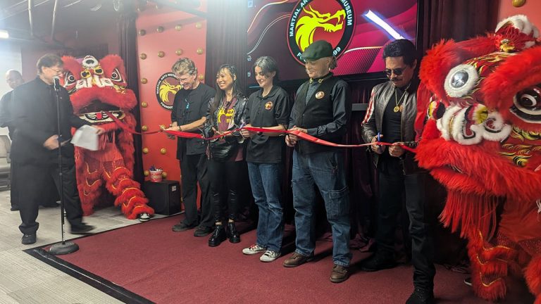 martial arts museum ribbon cutting.