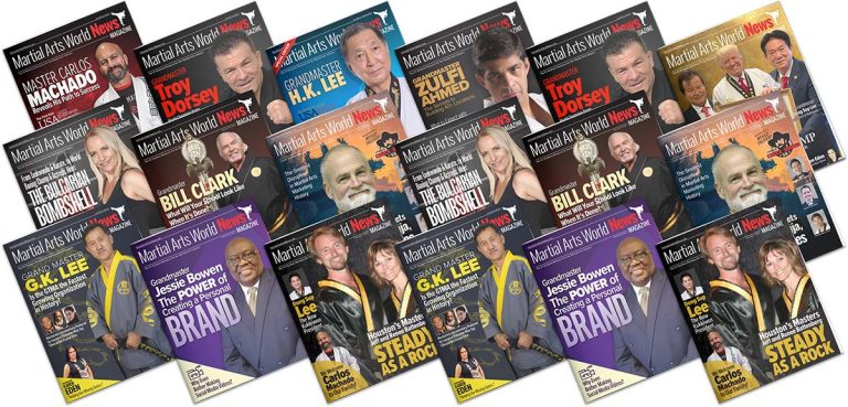 Martial Arts World News Magazine covers.